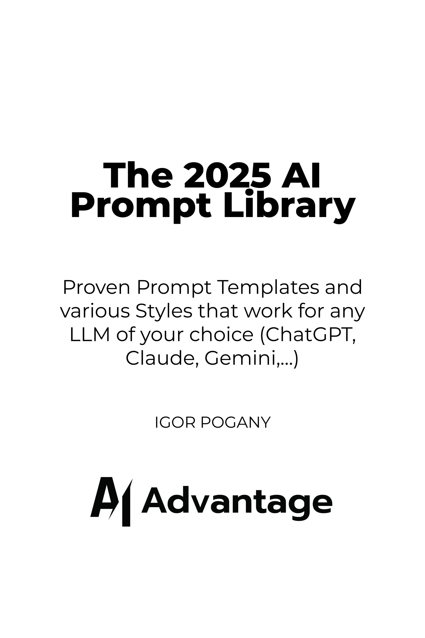 The 2025 Prompt Library Pages2